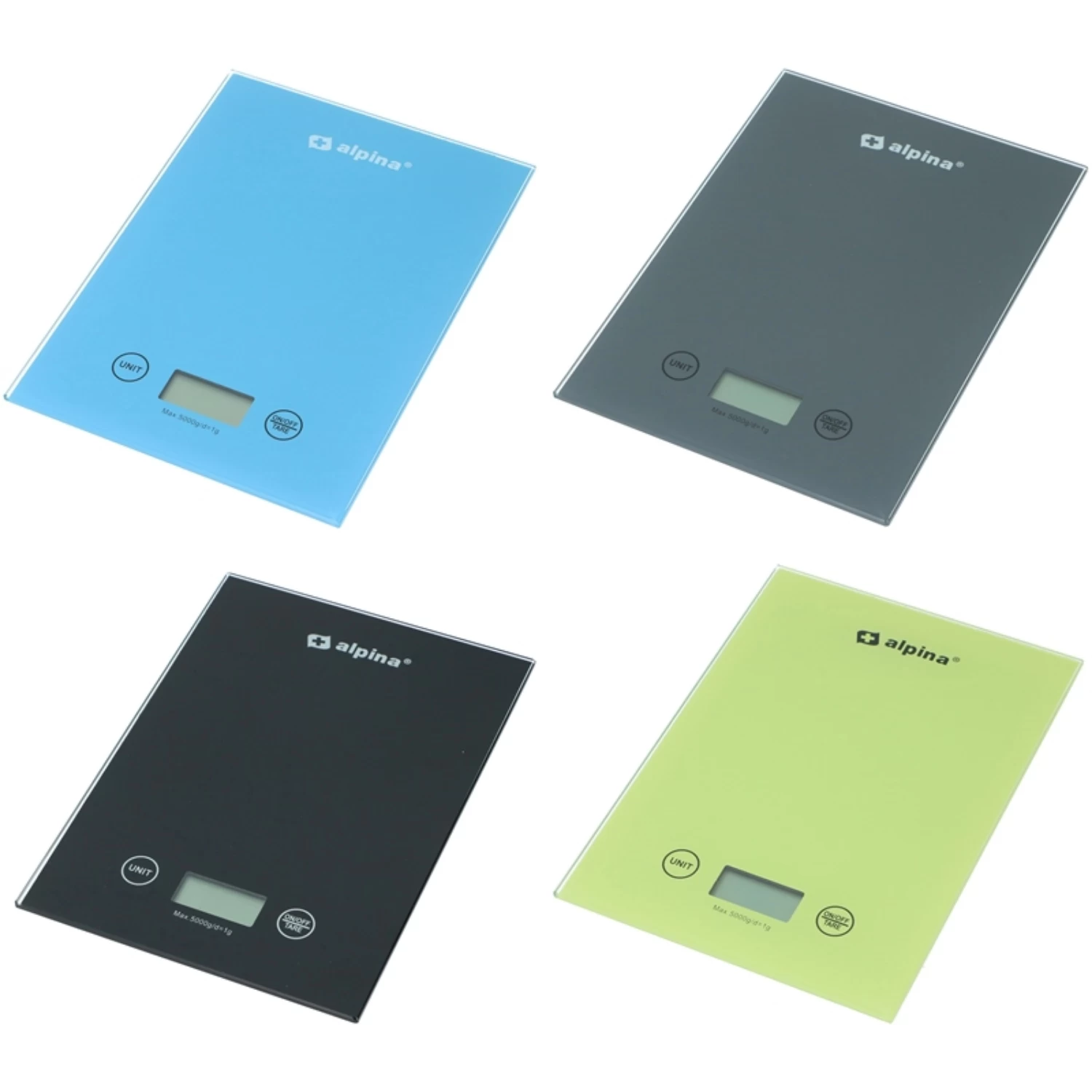 Alpina Keukenweegschaal 5 Kg Assorti 7 Alpina Keukenweegschaal 5 Kg Assorti - Afbeelding 5