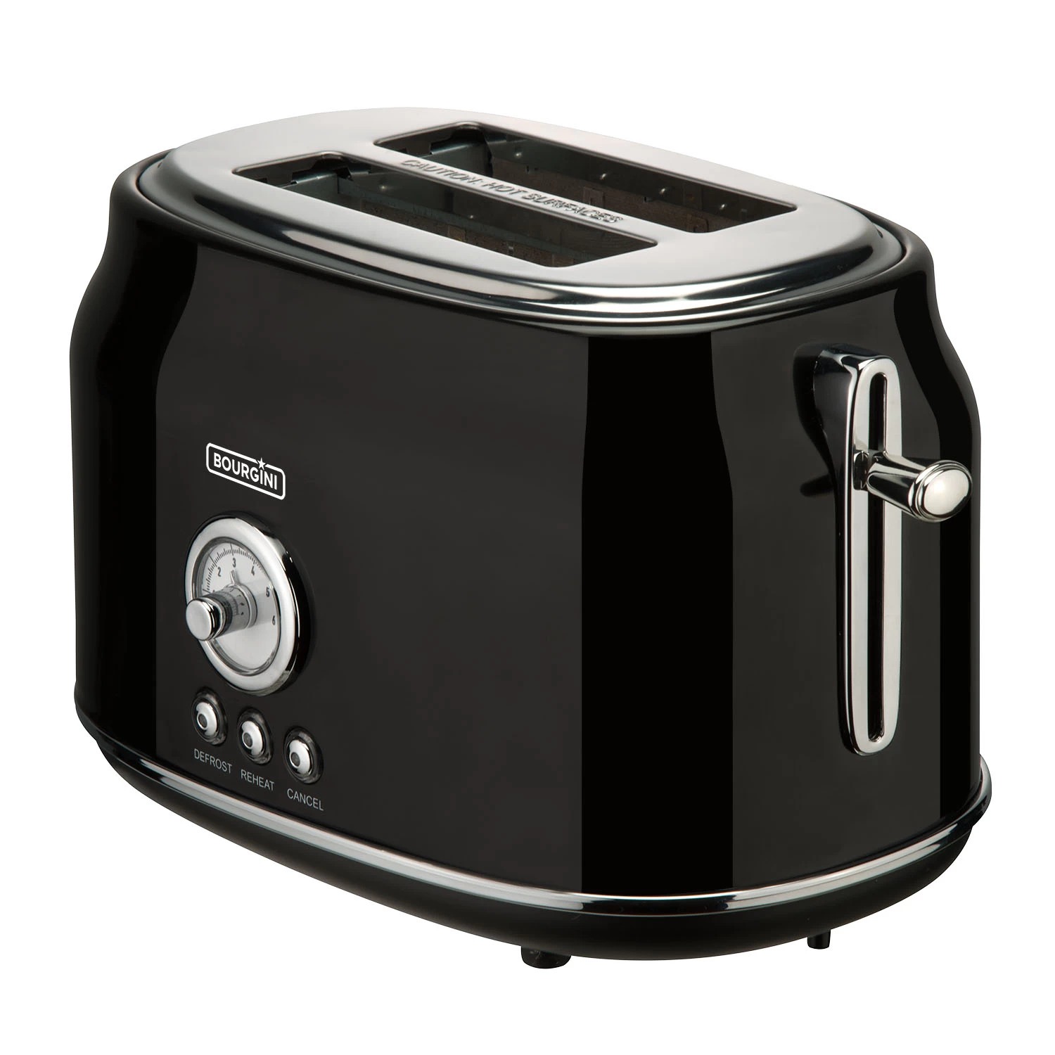 Bourgini Retro Toaster Black