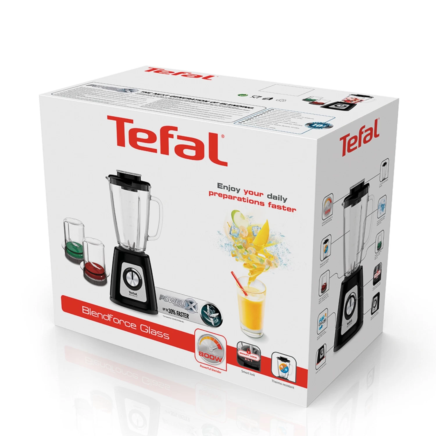 Tefal Blender Blendforce II Glas Zwart Accessoires 4 Tefal Blender Blendforce II Glas Zwart Accessoires - Afbeelding 2