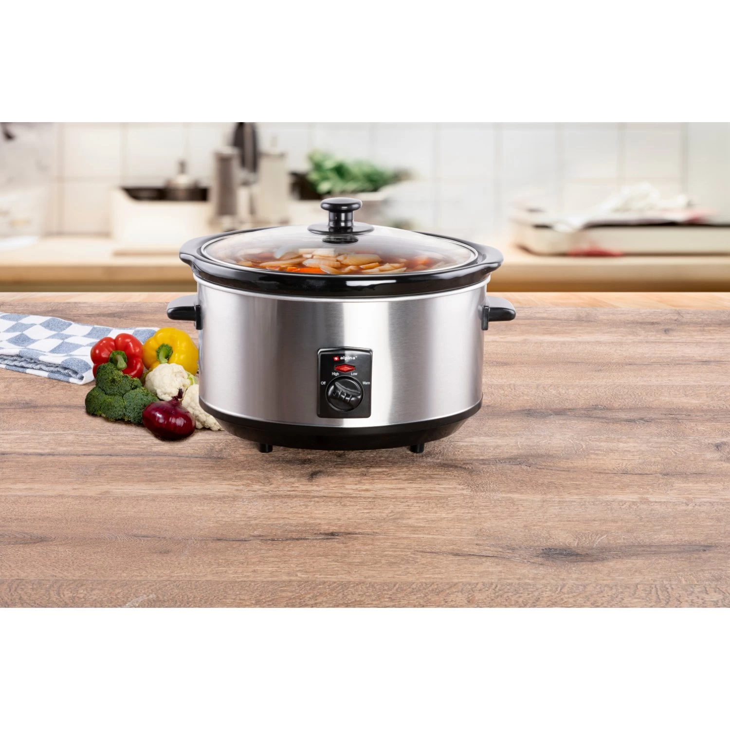 Alpina Slowcooker 3,5L 240W 9 Alpina Slowcooker 3,5L 240W - Afbeelding 7