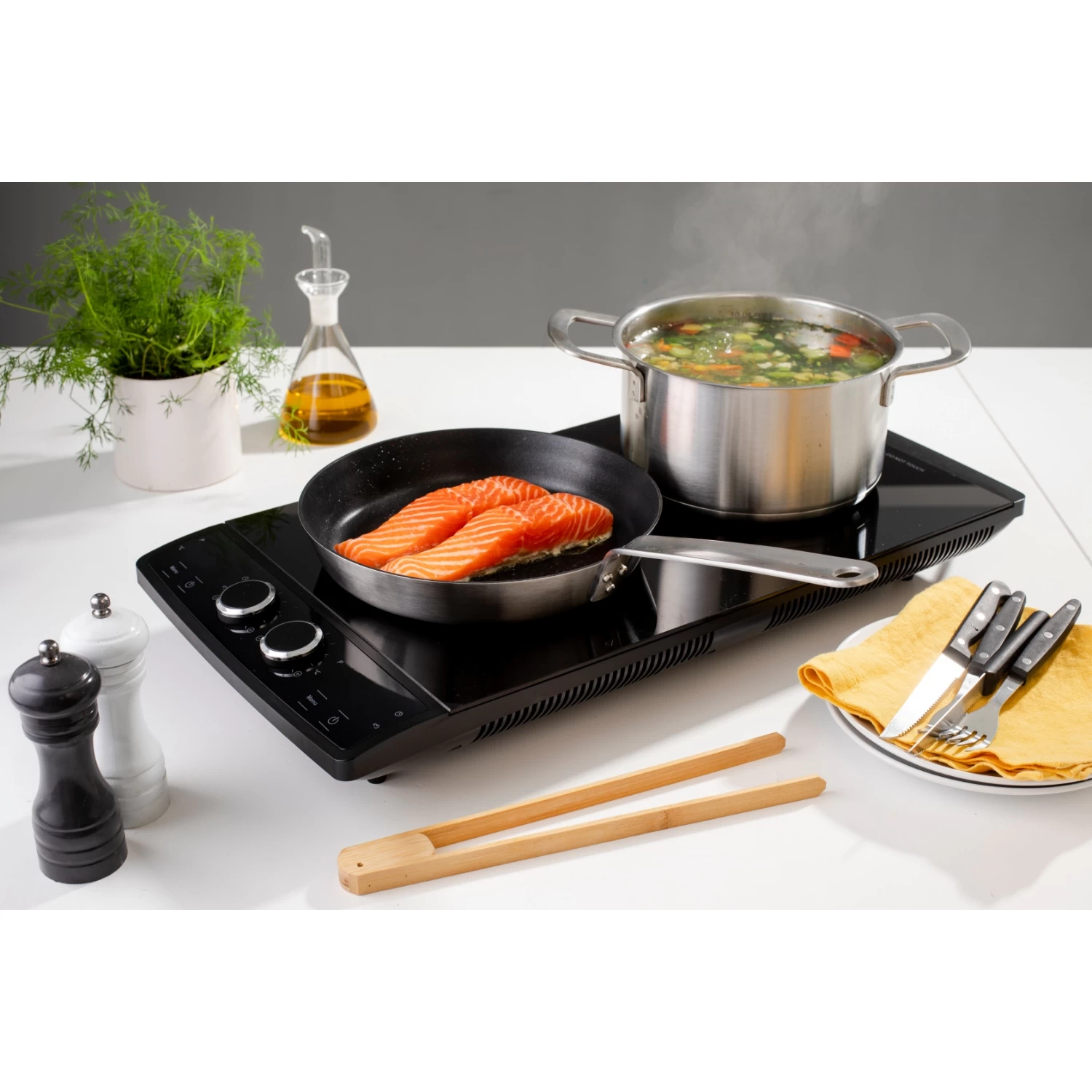 Inventum Inductiekookplaat, 30 Cm, Zwart 1 Fase 4 Inventum Inductiekookplaat, 30 Cm, Zwart 1 Fase - Afbeelding 2