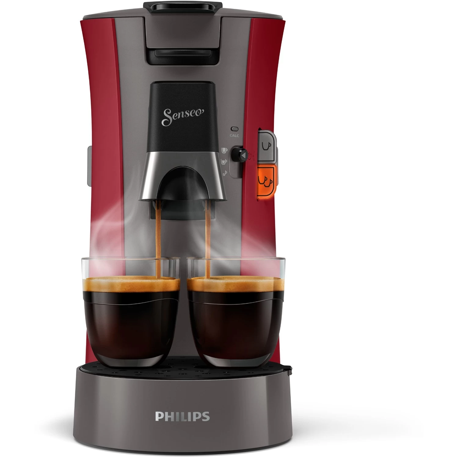 Philips Senseo Koffiepadapparaat CSA230/90 Select Rood/grijs 6 Philips Senseo Koffiepadapparaat CSA230/90 Select Rood/grijs - Afbeelding 4