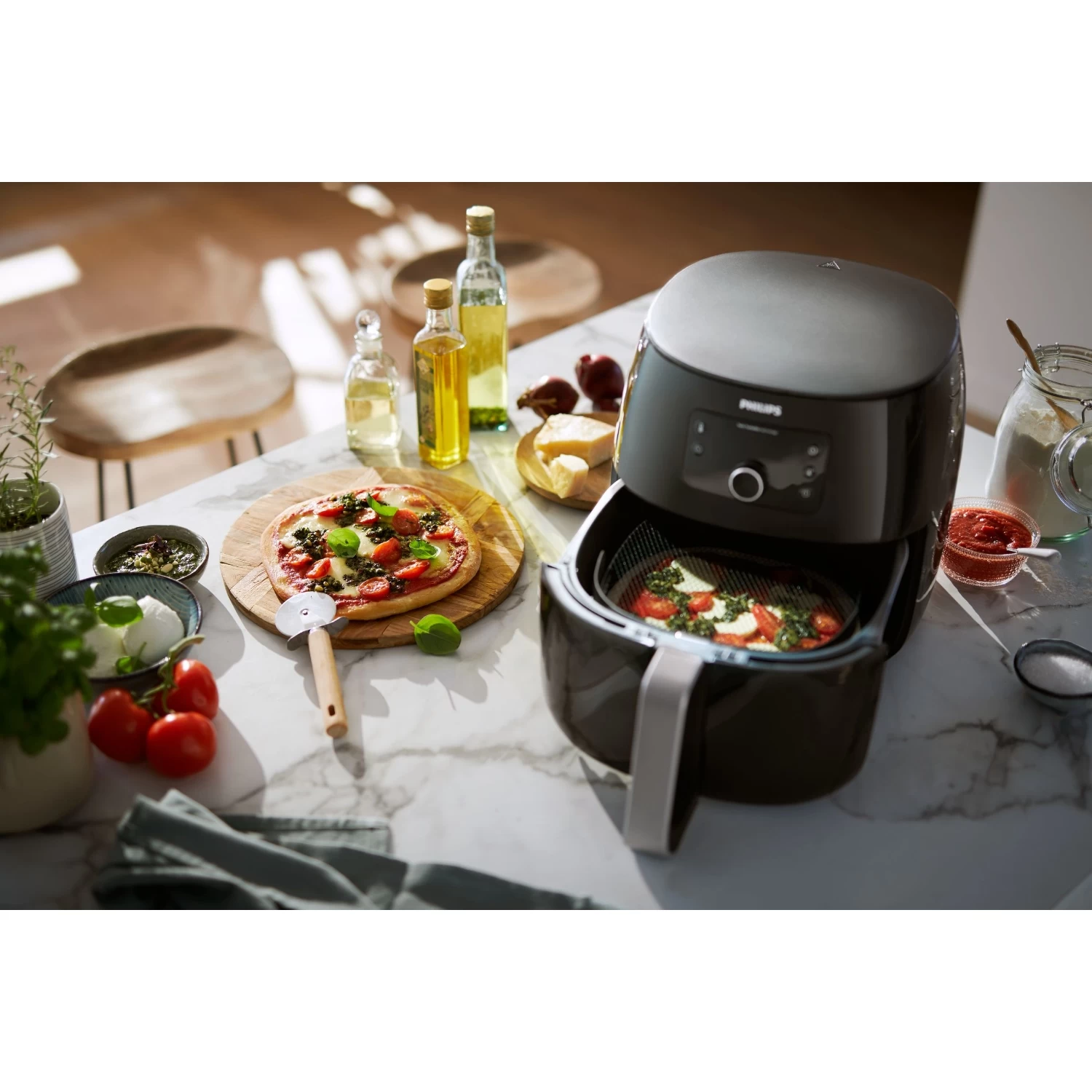 Philips Airfryer XXL Accessoire HD9953/00 Pizzabakplaat Accessoire-kit 10 Philips Airfryer XXL Accessoire HD9953/00 Pizzabakplaat Accessoire-kit - Afbeelding 8